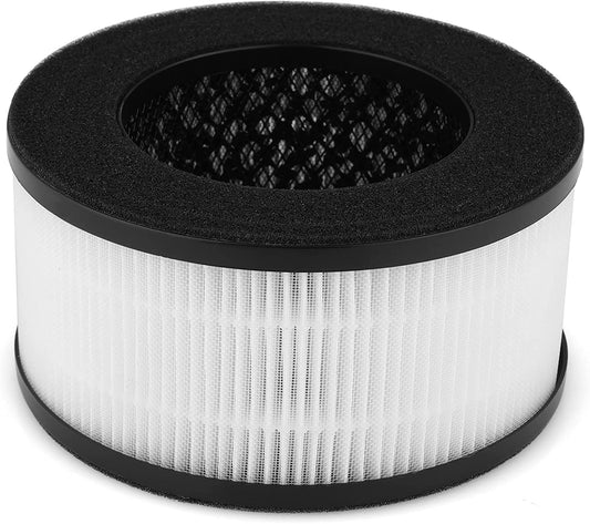 Slevoo Air Purifier Filter Replacement for BS-01, 3-in-1 HEPA Air Filter