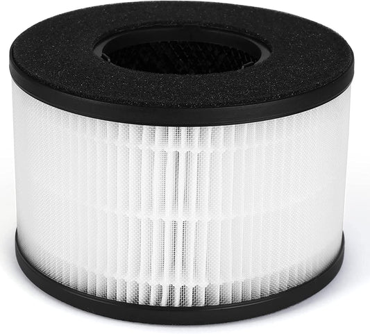 Slevoo Air Purifier Filter Replacement for BS-03, 3-in-1 HEPA Air Filter