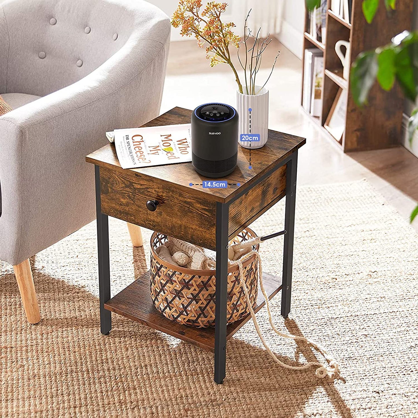 Slevoo BS-01 Air Purifiers for Home Bedroom, H13 True HEPA Filter